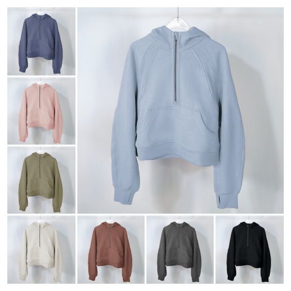 scuba women's autumn and winter half zip short thickened thermal insulation outdoor sports running yoga hoodie bodysuit lu-168, Black
scuba women's autumn and winter half zip short thickened thermal insulation outdoor sports running yoga hoodie bodysuit lu-168, Black