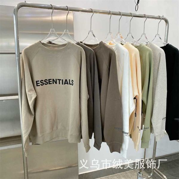 fe of god double line esential high street chest letter round neck loose lovers' sweater, Black
fe of god double line esential high street chest letter round neck loose lovers' sweater, Black