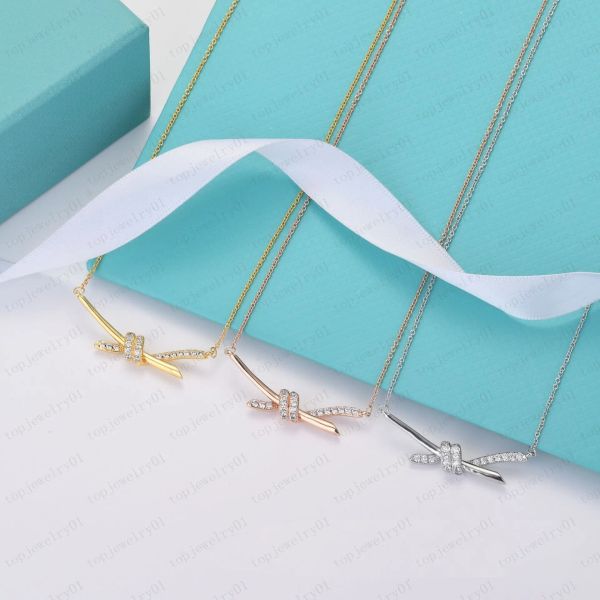 designer rope knot necklace female stainless steel couple with diamond gold chain pendant neck luxury jewelry gift girlfriend accessories ti, Silver
designer rope knot necklace female stainless steel couple with diamond gold chain pendant neck luxury jewelry gift girlfriend accessories ti, Silver