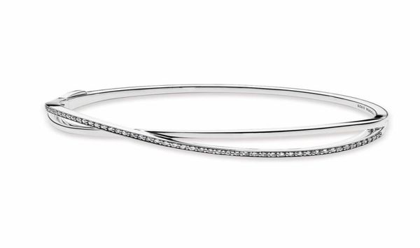 authentic 925 sterling silver entwined bangle bracelet cz diamond womens wedding gift designer jewelry with original box for p bracelets8588, Black
authentic 925 sterling silver entwined bangle bracelet cz diamond womens wedding gift designer jewelry with original box for p bracelets8588, Black