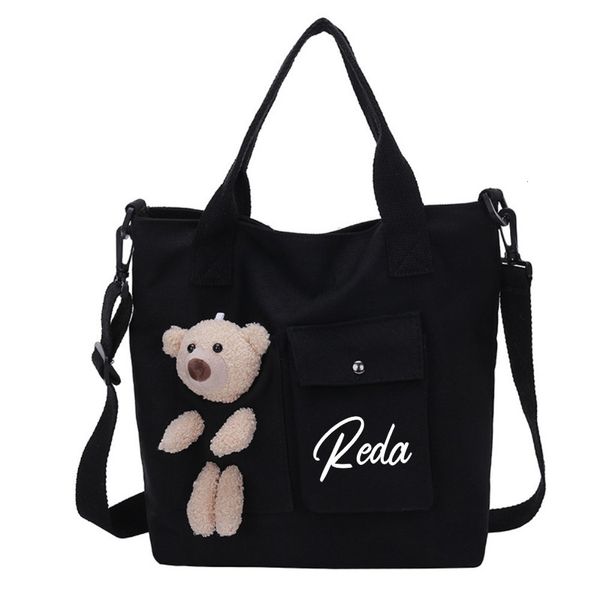 school bags personalised bear tote bag shopping black handbag birthday gift custom your name shoulder messenger canvas 230807
school bags personalised bear tote bag shopping black handbag birthday gift custom your name shoulder messenger canvas 230807