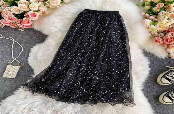 autumn winter temperament sequined skirt with sweater fantasy starry sky long high waist mesh a-line uk93 210067006850, Black
autumn winter temperament sequined skirt with sweater fantasy starry sky long high waist mesh a-line uk93 210067006850, Black