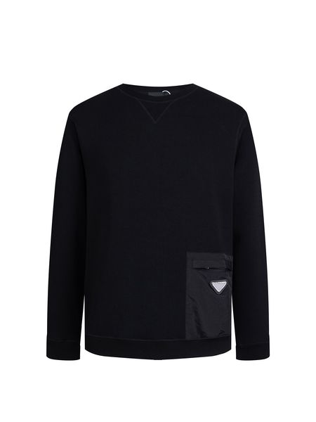 men's hoodies sweatshirts 2023 autumn round neck sweater fashion versatile pocket patch white black comfortable pullover 230807
men's hoodies sweatshirts 2023 autumn round neck sweater fashion versatile pocket patch white black comfortable pullover 230807