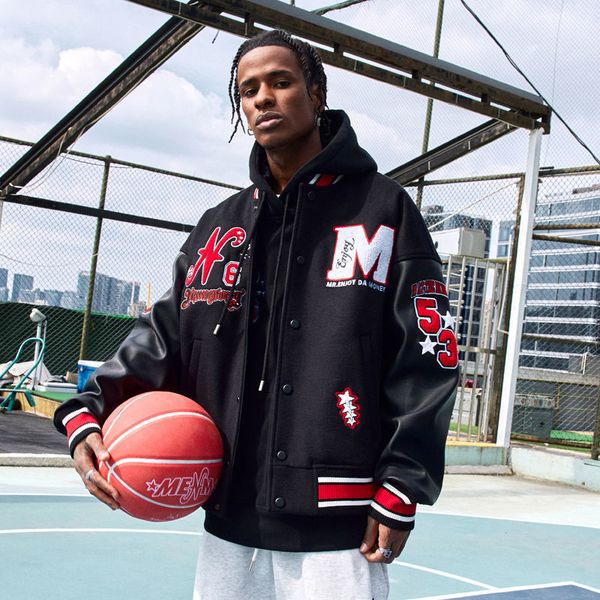 men's jackets retro american baseball uniforms for men and women high street design sense niche ins trendy brand jacket couple outfits, Black;brown
men's jackets retro american baseball uniforms for men and women high street design sense niche ins trendy brand jacket couple outfits, Black;brown