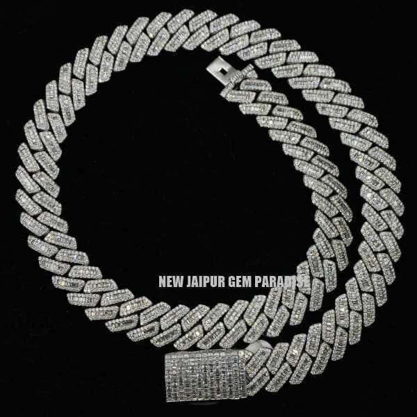 14mm cuban link chain | vvs quality baguette moissanite diamond | heavy 925 sterling silver | white gold plated | gift for men
14mm cuban link chain | vvs quality baguette moissanite diamond | heavy 925 sterling silver | white gold plated | gift for men