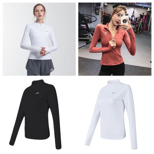running yoga clothes, semi-zipper, long-sleeved sports online celebrity tight-fitting and slim quick-drying t-shirt, thin., White;red
running yoga clothes, semi-zipper, long-sleeved sports online celebrity tight-fitting and slim quick-drying t-shirt, thin., White;red