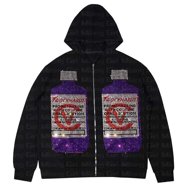 men's hoodies sweatshirts autumn y2k graphics zip up oversized sweatshirt goth hoodie men women grunge hooded jacket streetwear letter, Black
men's hoodies sweatshirts autumn y2k graphics zip up oversized sweatshirt goth hoodie men women grunge hooded jacket streetwear letter, Black