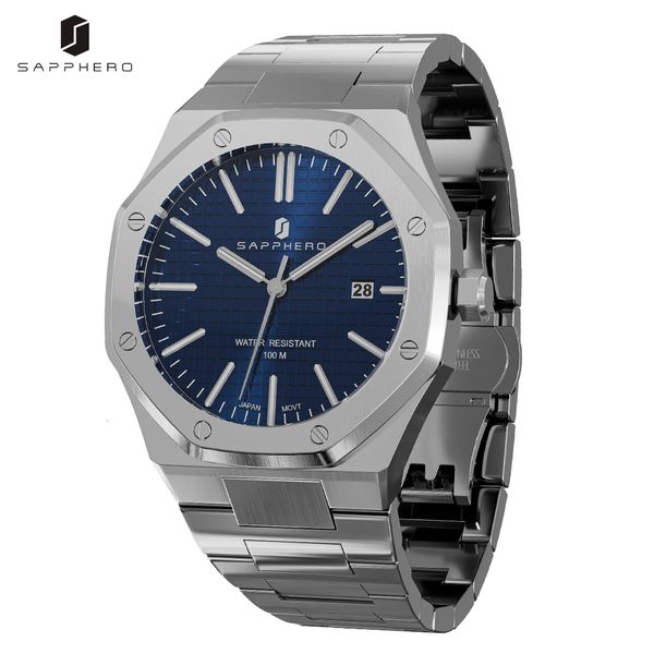 wristwatches sapphero luxury watch for men octagon design 100m waterproof mens watches business date luminous quartz clock 230807, Slivery;brown
wristwatches sapphero luxury watch for men octagon design 100m waterproof mens watches business date luminous quartz clock 230807, Slivery;brown