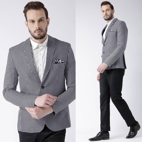 plaid men's suits slim fit tuxedos business office wedding groom wear notched lapel blazer 2 pcs custom made, Black;gray
plaid men's suits slim fit tuxedos business office wedding groom wear notched lapel blazer 2 pcs custom made, Black;gray