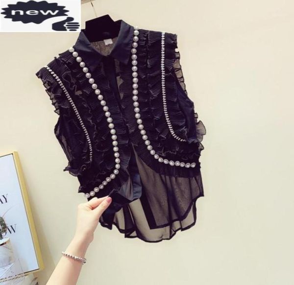 women039s vests fashion beading diamonds chiffon shirts women 2021 summer loose vintage sleeveless blouse ruffle office lady wh7464465, Black;white
women039s vests fashion beading diamonds chiffon shirts women 2021 summer loose vintage sleeveless blouse ruffle office lady wh7464465, Black;white