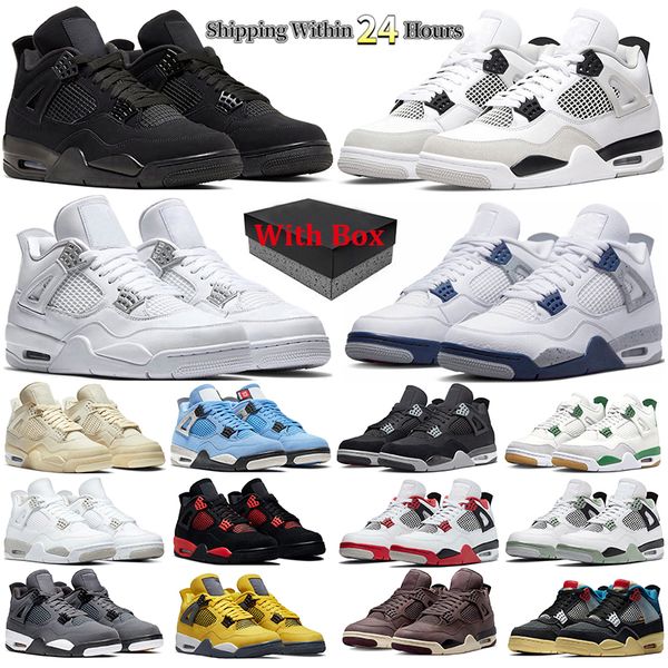 with box jumpman 4 basketball shoes men women 4s black cat military black thunder royalty court purple mens trainers sports sneakers
with box jumpman 4 basketball shoes men women 4s black cat military black thunder royalty court purple mens trainers sports sneakers