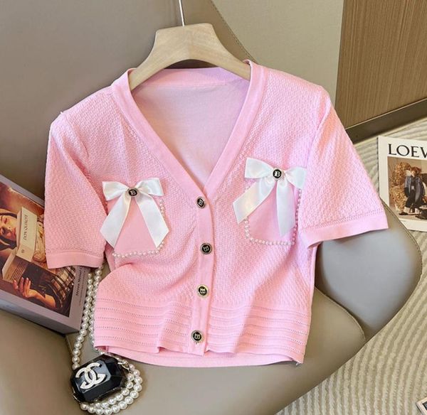 2022 new design women039s vneck short sleeve cute bow patched single breasted knits tees plus size smlxl1515954, White
2022 new design women039s vneck short sleeve cute bow patched single breasted knits tees plus size smlxl1515954, White