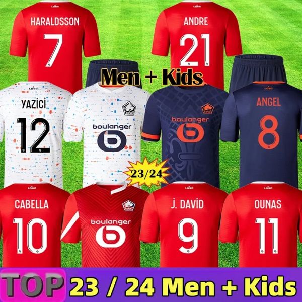 losc lille 2023 2024 soccer jerseys cabella j david yazici ounas football shirt 23 24 lille olympique m.bayo maillot kids kit 25690 zhegrova, Black;yellow
losc lille 2023 2024 soccer jerseys cabella j david yazici ounas football shirt 23 24 lille olympique m.bayo maillot kids kit 25690 zhegrova, Black;yellow