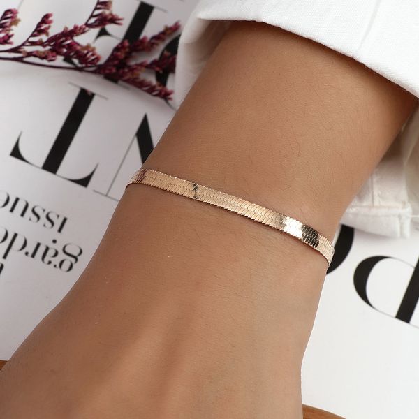 new style femininity cold wind bracelet snake bone chain alloy bracelet designer bracelet for woman, Black
new style femininity cold wind bracelet snake bone chain alloy bracelet designer bracelet for woman, Black