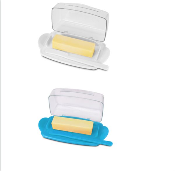 butter dish with counterlid, durable plastic butter container with spreader knife, cute handle and flip lid design for easy access, non-slip
butter dish with counterlid, durable plastic butter container with spreader knife, cute handle and flip lid design for easy access, non-slip