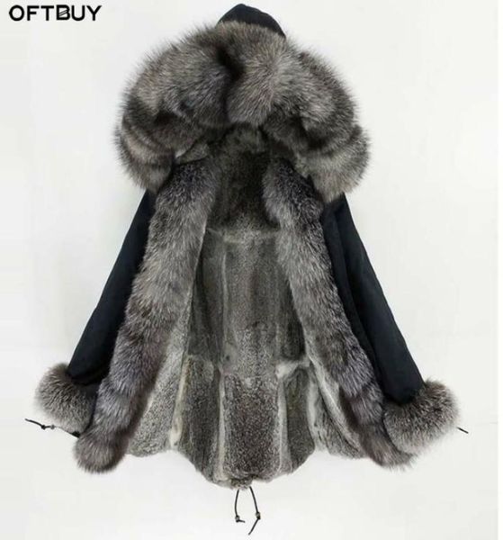 oftbuy 2020 long parka real fur coat winter jacket women natural fox fur collar hood cuffs rabbit lliner thick warm outerwear1096184, Black
oftbuy 2020 long parka real fur coat winter jacket women natural fox fur collar hood cuffs rabbit lliner thick warm outerwear1096184, Black