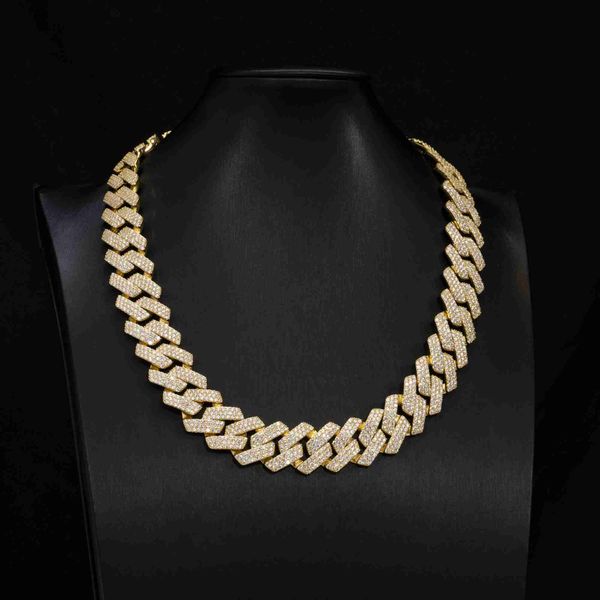 qianjian mens hip hop iced out diamond necklace moissanite gold cuban link chain, Silver
qianjian mens hip hop iced out diamond necklace moissanite gold cuban link chain, Silver