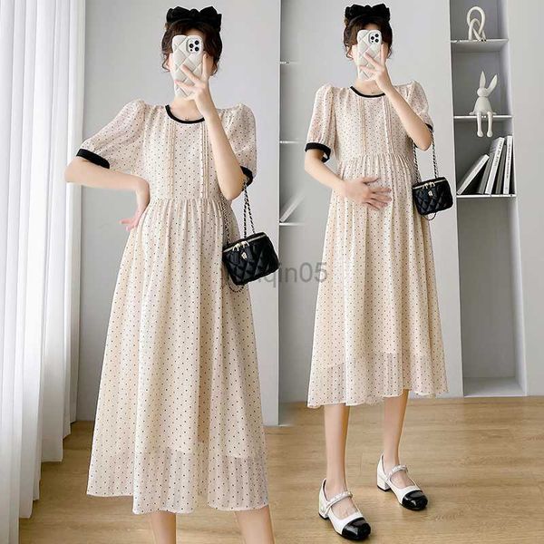 maternity dresses 9675 2023 summer korean fashion polka dot printed maternity long dress elegant sweet a line clothes for pregnant women pre, White
maternity dresses 9675 2023 summer korean fashion polka dot printed maternity long dress elegant sweet a line clothes for pregnant women pre, White