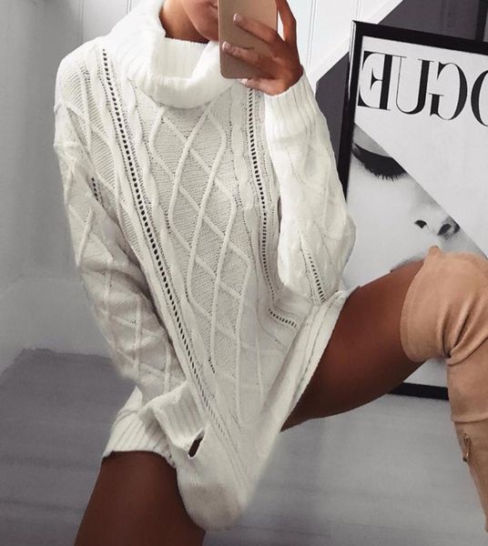 2018090604 women039s white turtleneck sweater hollow out coarse cable knit oversized sweater dress winter women warm baggy swea2052388, White;black
2018090604 women039s white turtleneck sweater hollow out coarse cable knit oversized sweater dress winter women warm baggy swea2052388, White;black