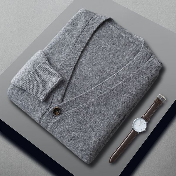 men's sweaters cashmere cotton blend men's cardigan sweater autumn winter v-neck single breasted business casual knitted cardigans, White;black
men's sweaters cashmere cotton blend men's cardigan sweater autumn winter v-neck single breasted business casual knitted cardigans, White;black