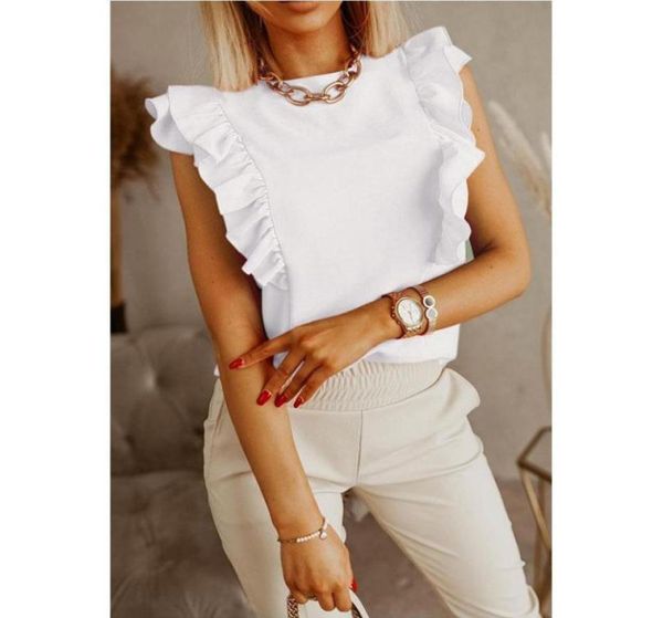summer women t shirt short sleeve solid ruffles loose elegant vintage casual plus size tee streetwear vetement femme wome4982385, White
summer women t shirt short sleeve solid ruffles loose elegant vintage casual plus size tee streetwear vetement femme wome4982385, White
