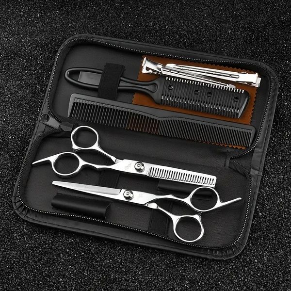 professional haircutting kit - 8pcs hair cutting scissors, thinning shears, comb & case - perfect for men & women
professional haircutting kit - 8pcs hair cutting scissors, thinning shears, comb & case - perfect for men & women