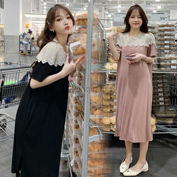 maternity dresses 8831# 2023 summer korean fashion lace patchwork maternity long dress loose straight clothes for pregnant women sweet pregn, White
maternity dresses 8831# 2023 summer korean fashion lace patchwork maternity long dress loose straight clothes for pregnant women sweet pregn, White