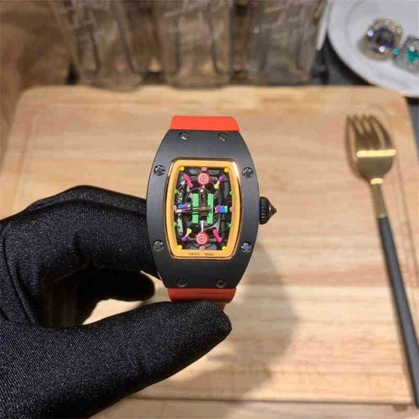 luxury mens mechanics watch richa women's watch cotton candy black ceramic shell double needle automatic machine movement glass high pe
luxury mens mechanics watch richa women's watch cotton candy black ceramic shell double needle automatic machine movement glass high pe