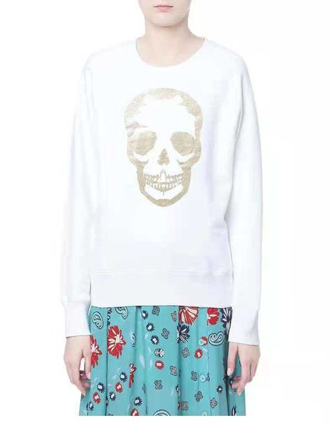 zadig voltaire designer pure cotton sportswear skull crackle bronzing printed cotton fleece round neck plush sweater sweat shirt classic fas, Black
zadig voltaire designer pure cotton sportswear skull crackle bronzing printed cotton fleece round neck plush sweater sweat shirt classic fas, Black