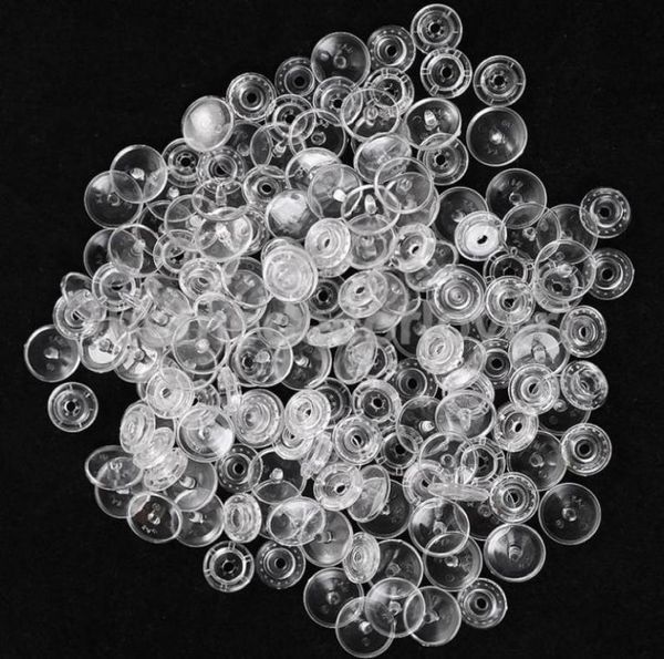 200 sets clear resin snap buttons plastic snaps fasteners press studs size t5 caps81221488820656, Black
200 sets clear resin snap buttons plastic snaps fasteners press studs size t5 caps81221488820656, Black