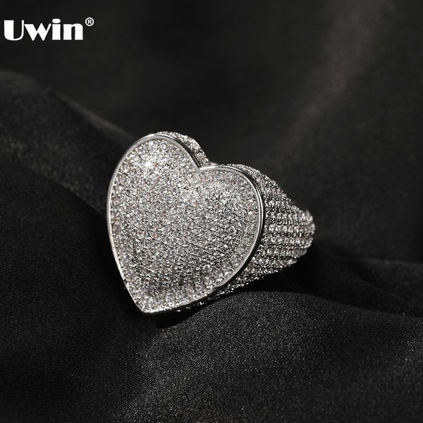 wedding rings uwin big heart ring for women men micro paved iced out cz stones rings fashion delicate punk jewelry for drop 230808, Slivery;golden
wedding rings uwin big heart ring for women men micro paved iced out cz stones rings fashion delicate punk jewelry for drop 230808, Slivery;golden