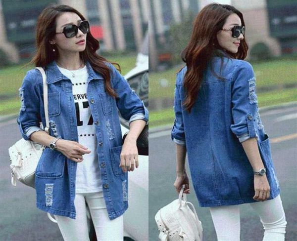 bigsweety basic long jeans coats women slim ripped denim jacket femme elegant vintage frayed jackets outwear casacos feminino8816892, Black;brown
bigsweety basic long jeans coats women slim ripped denim jacket femme elegant vintage frayed jackets outwear casacos feminino8816892, Black;brown
