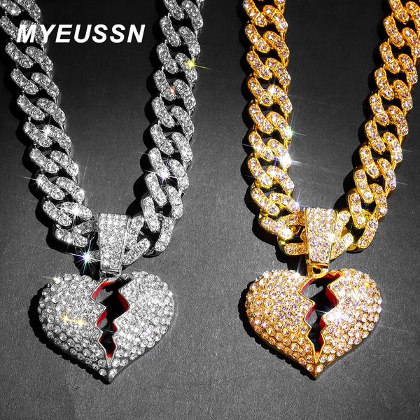pendant necklaces hip hop iced out chain rapper crystal heartbreak pendant necklace women men iced out letter cuban chain neckalce punk jewe, Silver
pendant necklaces hip hop iced out chain rapper crystal heartbreak pendant necklace women men iced out letter cuban chain neckalce punk jewe, Silver