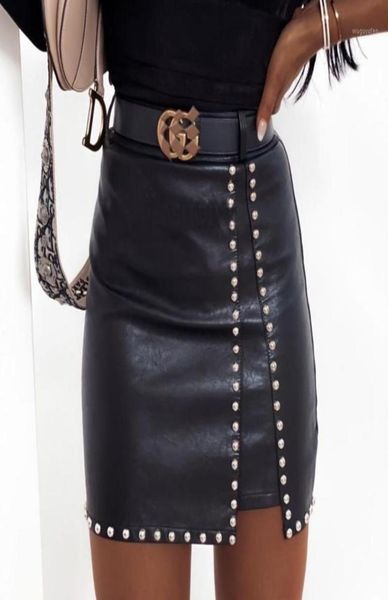 elegant fashion rivets pu leather skirts women mini pencil skirts office lady solid color high waist slim bottoms14419636, Black
elegant fashion rivets pu leather skirts women mini pencil skirts office lady solid color high waist slim bottoms14419636, Black