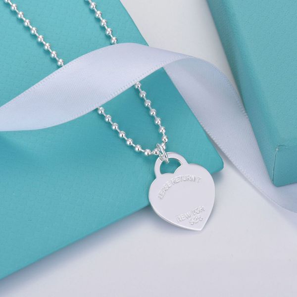new 100% 925 sterling silver love necklace pendant heart long bead chain gold plated tag return luxurious brand for women fashion jewelry or
new 100% 925 sterling silver love necklace pendant heart long bead chain gold plated tag return luxurious brand for women fashion jewelry or