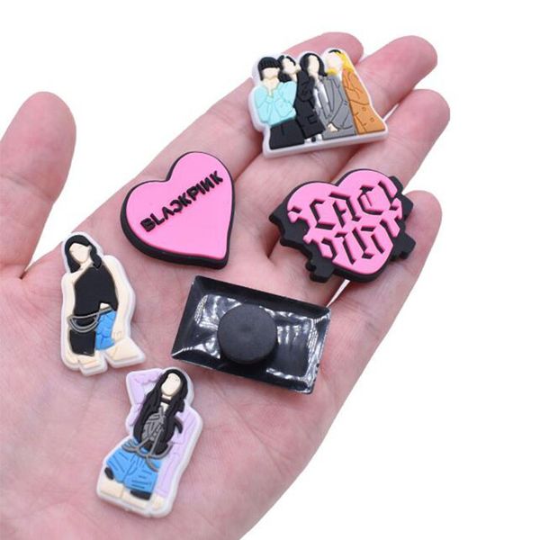 16 styles black pink cartoon charms clog bracelet wristband decoration button pin buckle party gift, White;pink
16 styles black pink cartoon charms clog bracelet wristband decoration button pin buckle party gift, White;pink