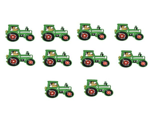 10pcs tractor embroidery patches for clothing iron patch for clothes applique sewing accessories stickers badge on cloth iron on p2404042, Black
10pcs tractor embroidery patches for clothing iron patch for clothes applique sewing accessories stickers badge on cloth iron on p2404042, Black