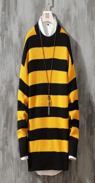 men039s round neck pullover striped sweater winter simple and fashionable7150436, White;black
men039s round neck pullover striped sweater winter simple and fashionable7150436, White;black