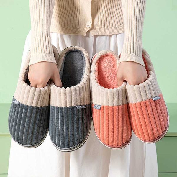 slippers men's slippers solid color autumn winter home slipper for women warm indoor bedroom slides ladies stripe cotton slippers coupl, Black
slippers men's slippers solid color autumn winter home slipper for women warm indoor bedroom slides ladies stripe cotton slippers coupl, Black