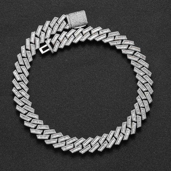 vvs moissanite white gold 10k solid gold cuban link chain wholesale necklace, Silver
vvs moissanite white gold 10k solid gold cuban link chain wholesale necklace, Silver