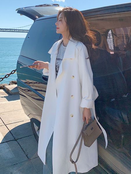 women's trench coats superaen autumn windbreaker women's korean style casual loose white trench coat 230808, Tan;black
women's trench coats superaen autumn windbreaker women's korean style casual loose white trench coat 230808, Tan;black