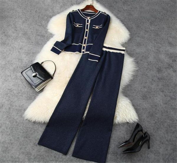 women039s tracksuits runway designer autumn winter suits women long sleeve cardigan knitting and pants 2 piece7075184, Gray
women039s tracksuits runway designer autumn winter suits women long sleeve cardigan knitting and pants 2 piece7075184, Gray