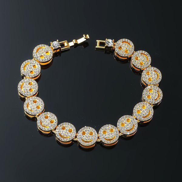 mens hip hop face smile designer charm bracelets 18k gold silver full diamond crystal night club luxury bangle bracelet jewelry, Golden;silver
mens hip hop face smile designer charm bracelets 18k gold silver full diamond crystal night club luxury bangle bracelet jewelry, Golden;silver