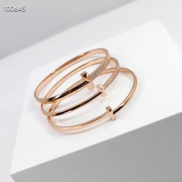 new tif bangle women man bracelet 17cm classic silver diamonds t1 cuff luxurious designer gift t-design home gold coulpes bracelets orginal, Black
new tif bangle women man bracelet 17cm classic silver diamonds t1 cuff luxurious designer gift t-design home gold coulpes bracelets orginal, Black