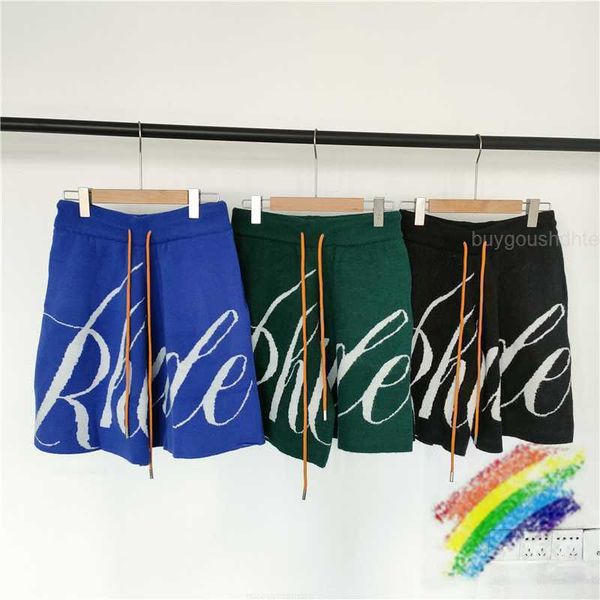 rhude jacquard shorts men women loose blue green black knitting rhude short drawstring breeches, White;black
rhude jacquard shorts men women loose blue green black knitting rhude short drawstring breeches, White;black