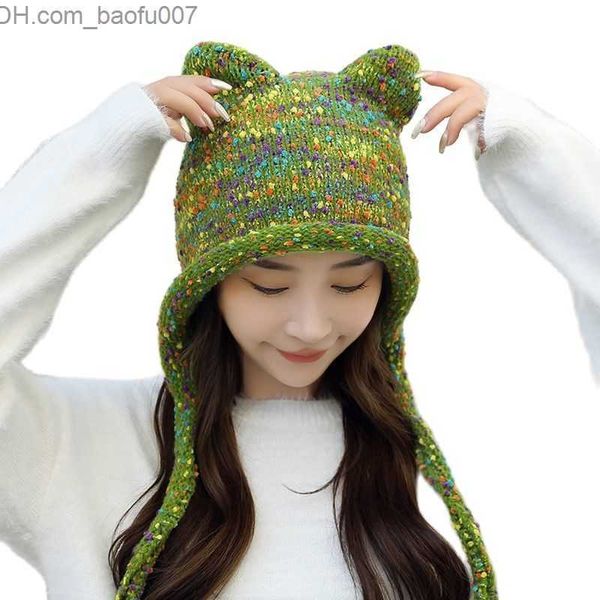 beanie/skull caps a cute and fun winter ear cap with a tail suitable for women's cartoon ear caps knitted hats bean hats bomber hats an, Blue;gray
beanie/skull caps a cute and fun winter ear cap with a tail suitable for women's cartoon ear caps knitted hats bean hats bomber hats an, Blue;gray