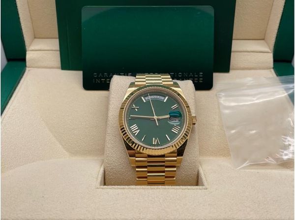 luxury fashion mens watch 41mm daydate ref.228238 green dial 18k gold stainless steel band automatic mechanical wristwatch, Slivery;brown
luxury fashion mens watch 41mm daydate ref.228238 green dial 18k gold stainless steel band automatic mechanical wristwatch, Slivery;brown