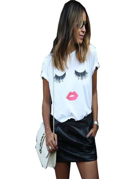t shirt women 2019 new fashion plus size quality summer style eyelash red lip print tshirt female drop vestidos8141228, White
t shirt women 2019 new fashion plus size quality summer style eyelash red lip print tshirt female drop vestidos8141228, White
