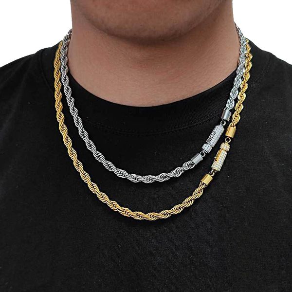 6mm jewelry sets twisted chain hip hop rope chains for men women trendy choker necklace bracelets 316l stainless steel moissanite snap hook, Silver
6mm jewelry sets twisted chain hip hop rope chains for men women trendy choker necklace bracelets 316l stainless steel moissanite snap hook, Silver