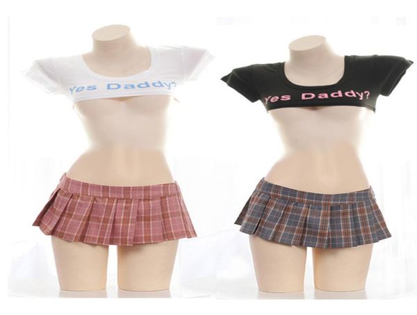 schoolgirl uniforms naughty lingerie plaid pleats half breast yes daddy letter print erotic cosplay mini skirt for sex6557907, Black
schoolgirl uniforms naughty lingerie plaid pleats half breast yes daddy letter print erotic cosplay mini skirt for sex6557907, Black